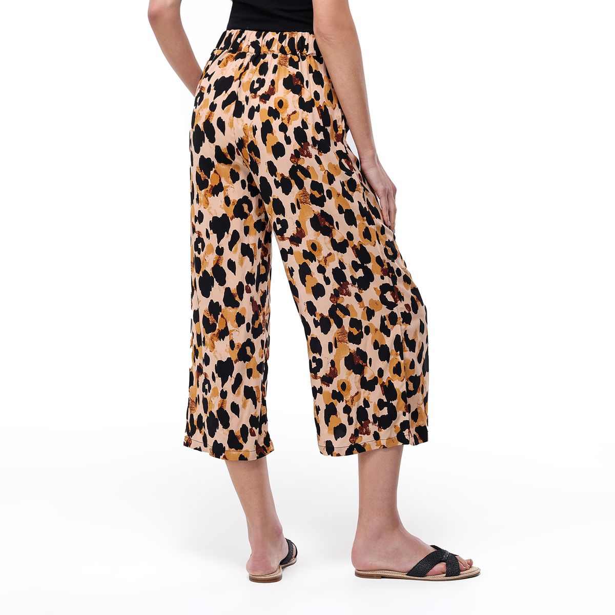 UNIVERSITY CLUB - Pantalón Culotte Mujer Tiro alto con Estampado University Club