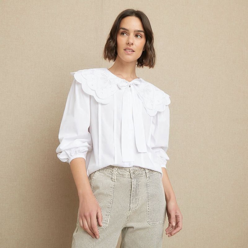 UNIVERSITY CLUB - Blusa Mujer Manga larga Algodón University Club