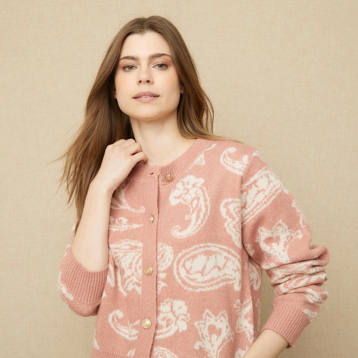 UNIVERSITY CLUB - Cardigan Mujer con Estampado Regular fit UNIVERSITY CLUB