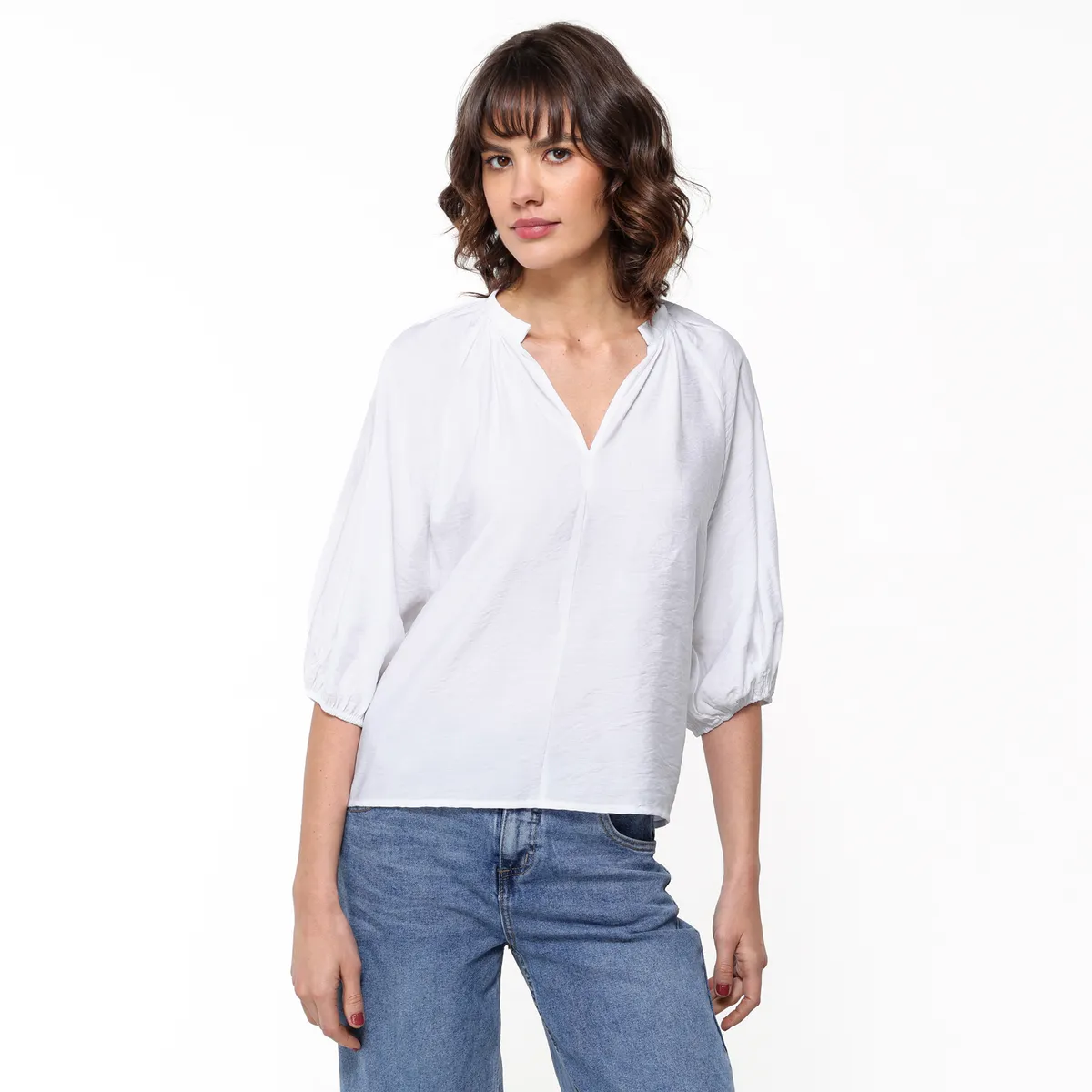 UNIVERSITY CLUB - Blusa Mujer con Estampado Manga 3/4  University Club