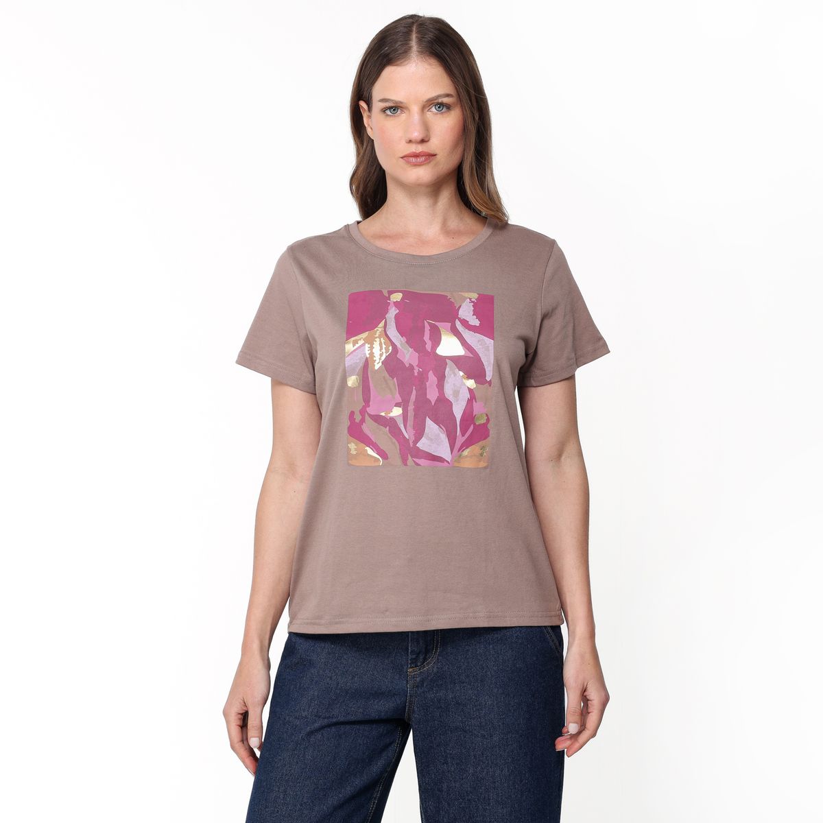 SOUTHLAND - Camiseta Mujer Con Estampado Manga corta de Algodón Southland