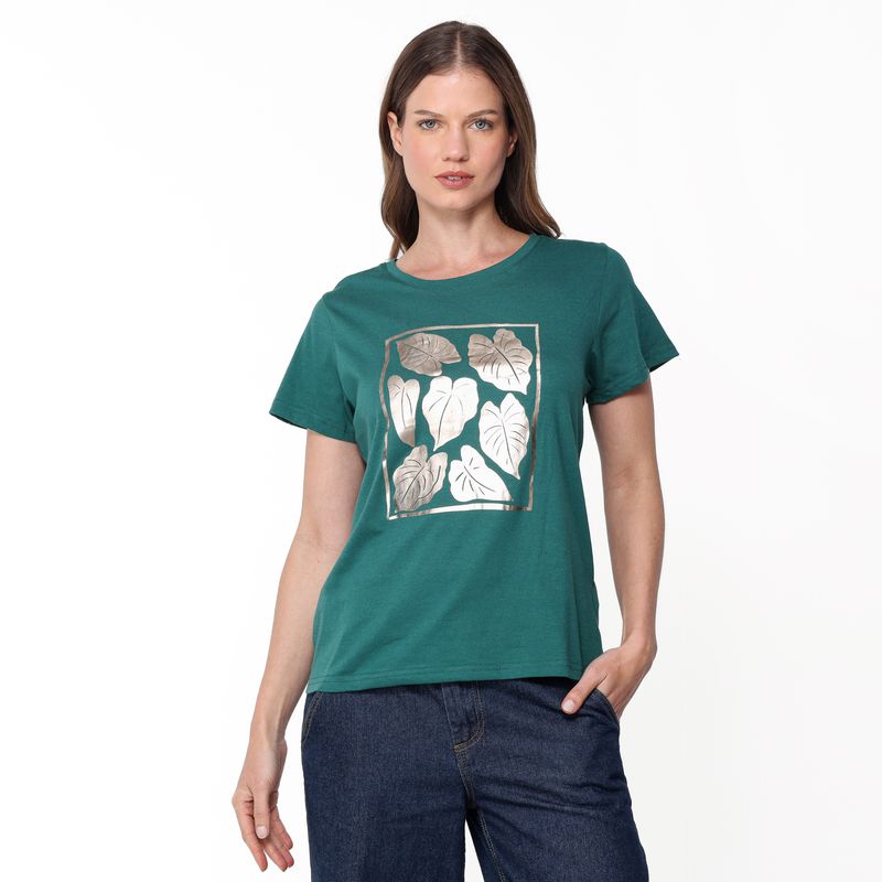 SOUTHLAND - Camiseta Mujer Con Estampado Manga corta de Algodón Southland