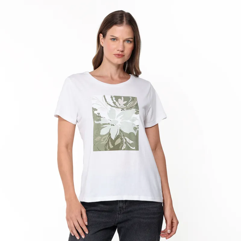 SOUTHLAND - Camiseta Mujer Con Estampado Manga corta de Algodón Southland