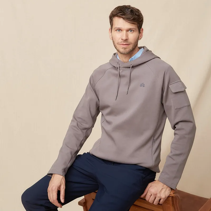LA MARTINA - Hoodie Hombre de Algodón La Martina