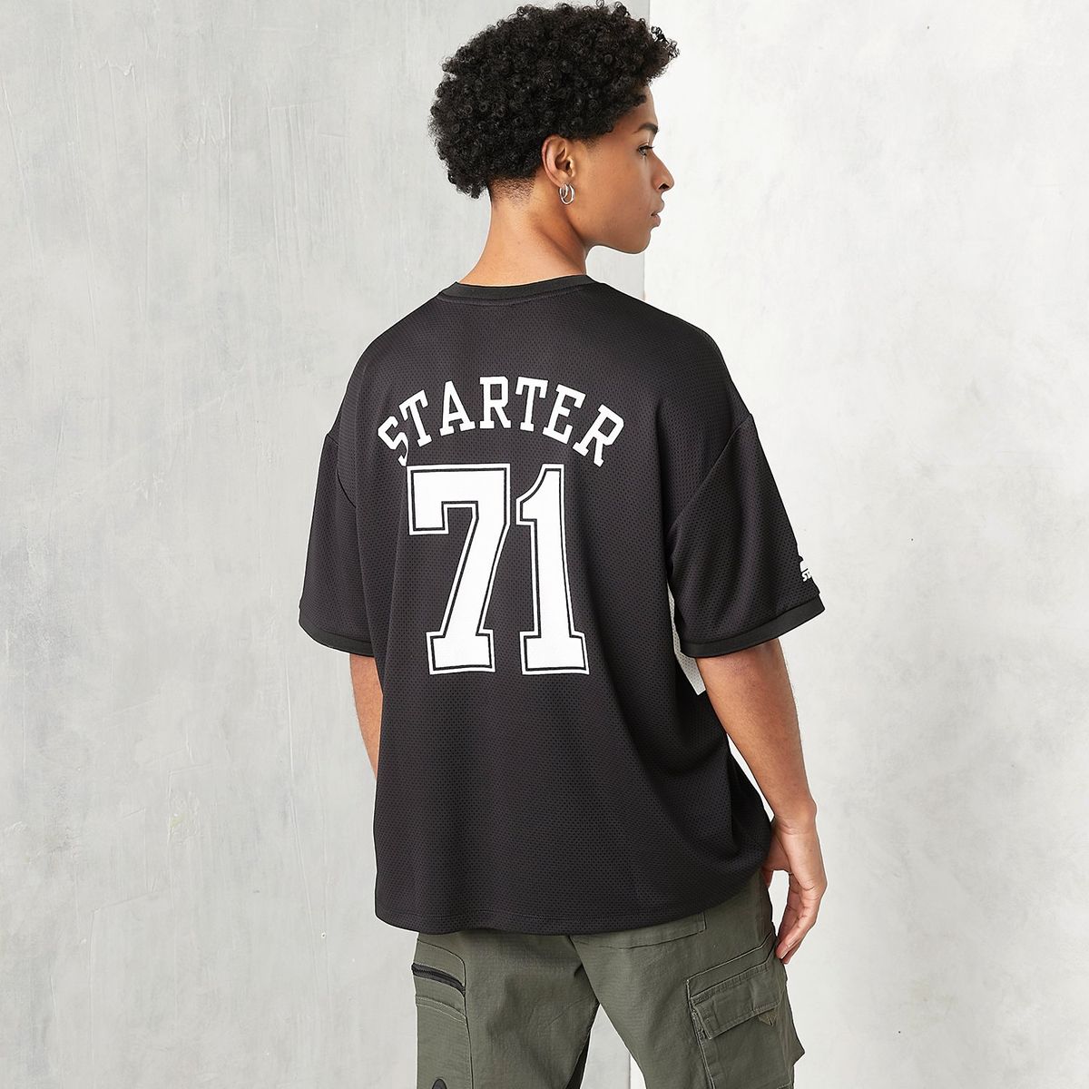 STARTER - Camiseta Hombre Manga corta con Estampado Oversized fit Starter