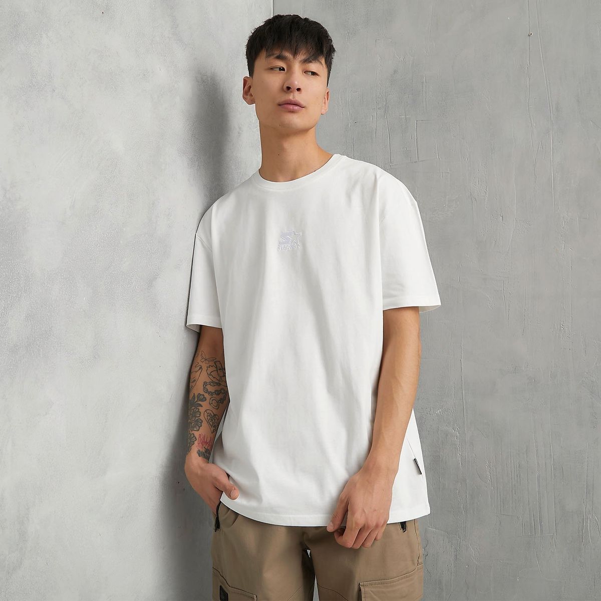 STARTER - Camiseta Hombre Manga corta de Algodón Starter