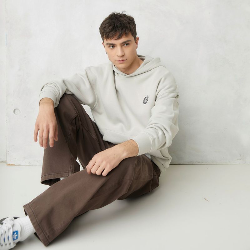 BEARCLIFF - Hoodie Hombre con Estampado de Algodón Bearcliff