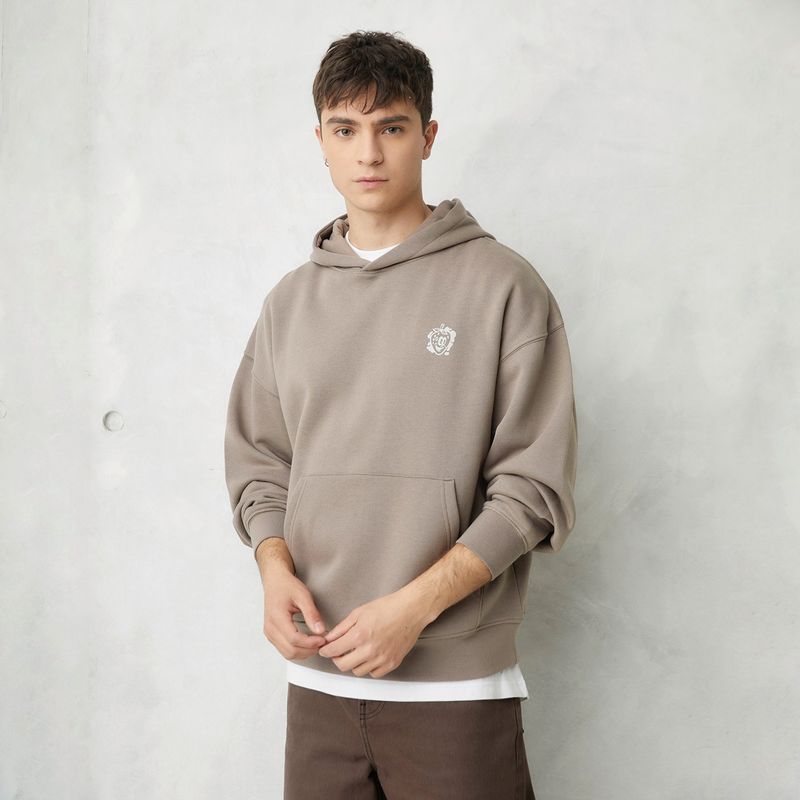 BEARCLIFF - Hoodie Hombre con Estampado de Algodón Bearcliff