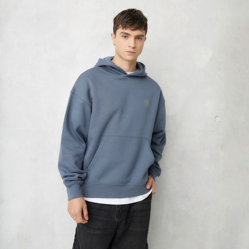 BEARCLIFF - Hoodie Hombre con Estampado de Algodón Bearcliff