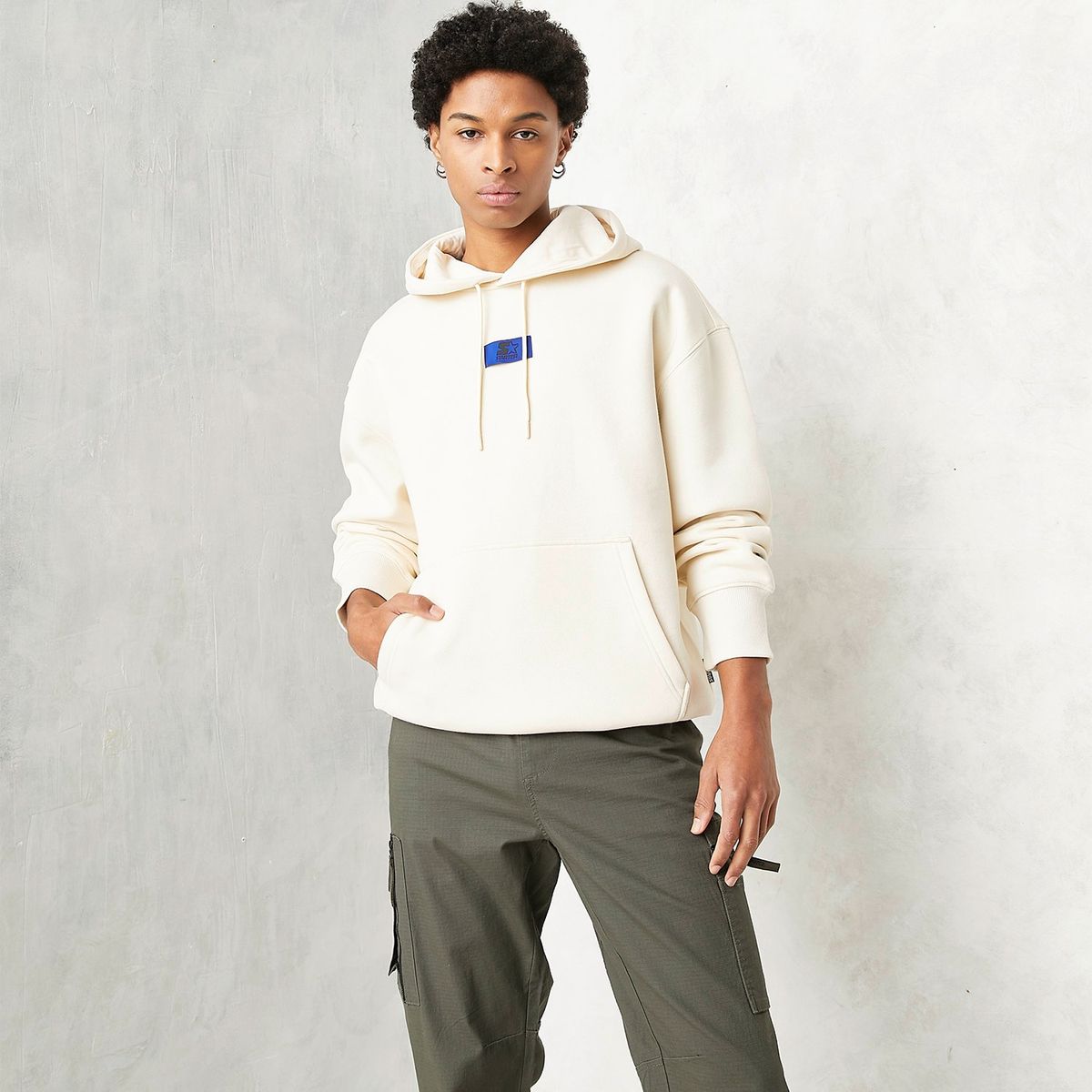 STARTER - Hoodie Hombre con Logo de Algodón Starter