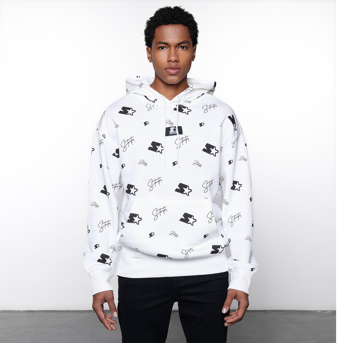STARTER - Hoodie Hombre con Logo de Algodón Starter