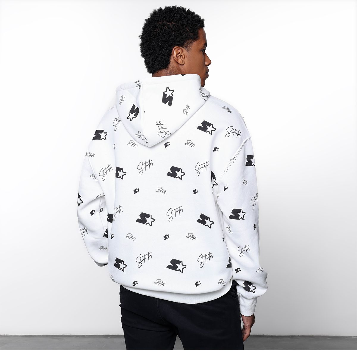 STARTER - Hoodie Hombre con Logo de Algodón Starter