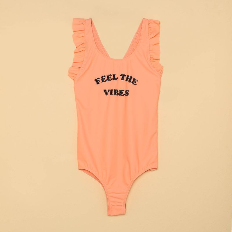 ELV - Vestido de baño Niña con Estampado Elv