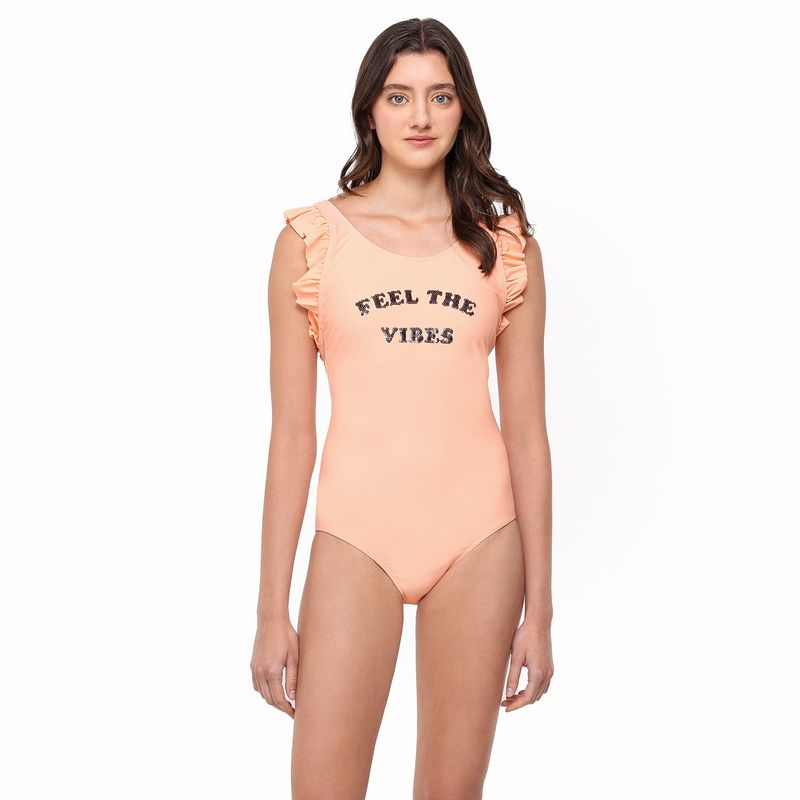 ELV - Vestido de baño Niña con Estampado Elv
