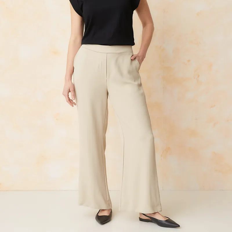 Pantalón Palazzo Mujer Tiro medio Southland SOUTHLAND