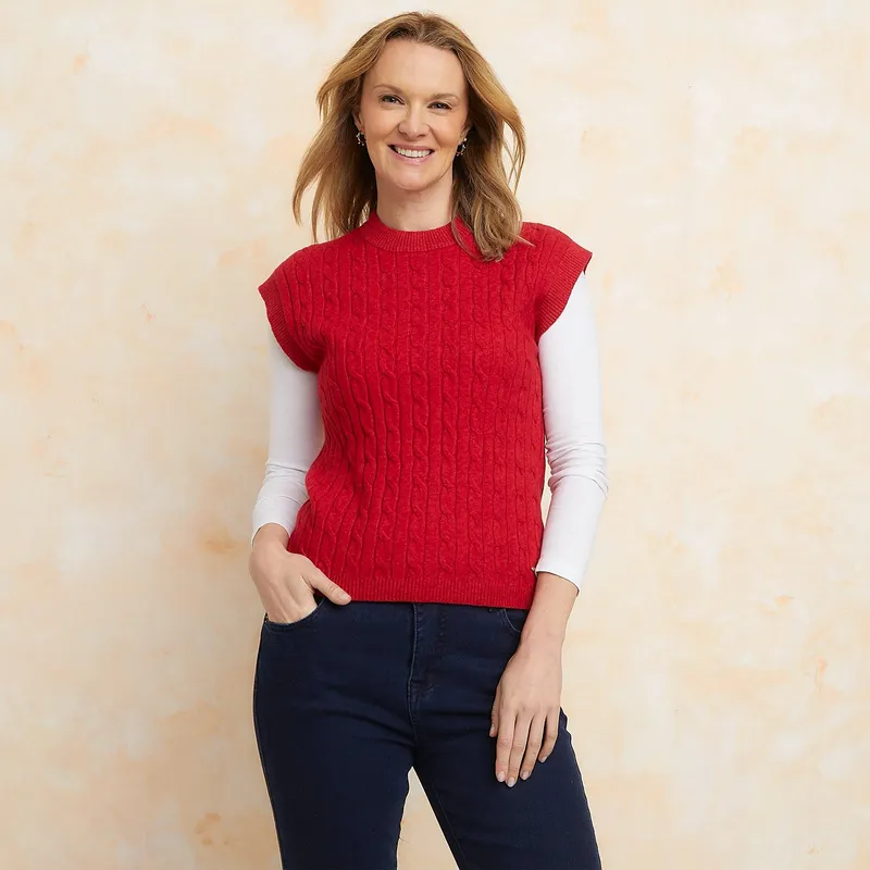 SOUTHLAND - Chaleco Mujer Tejido Regular fit SOUTHLAND
