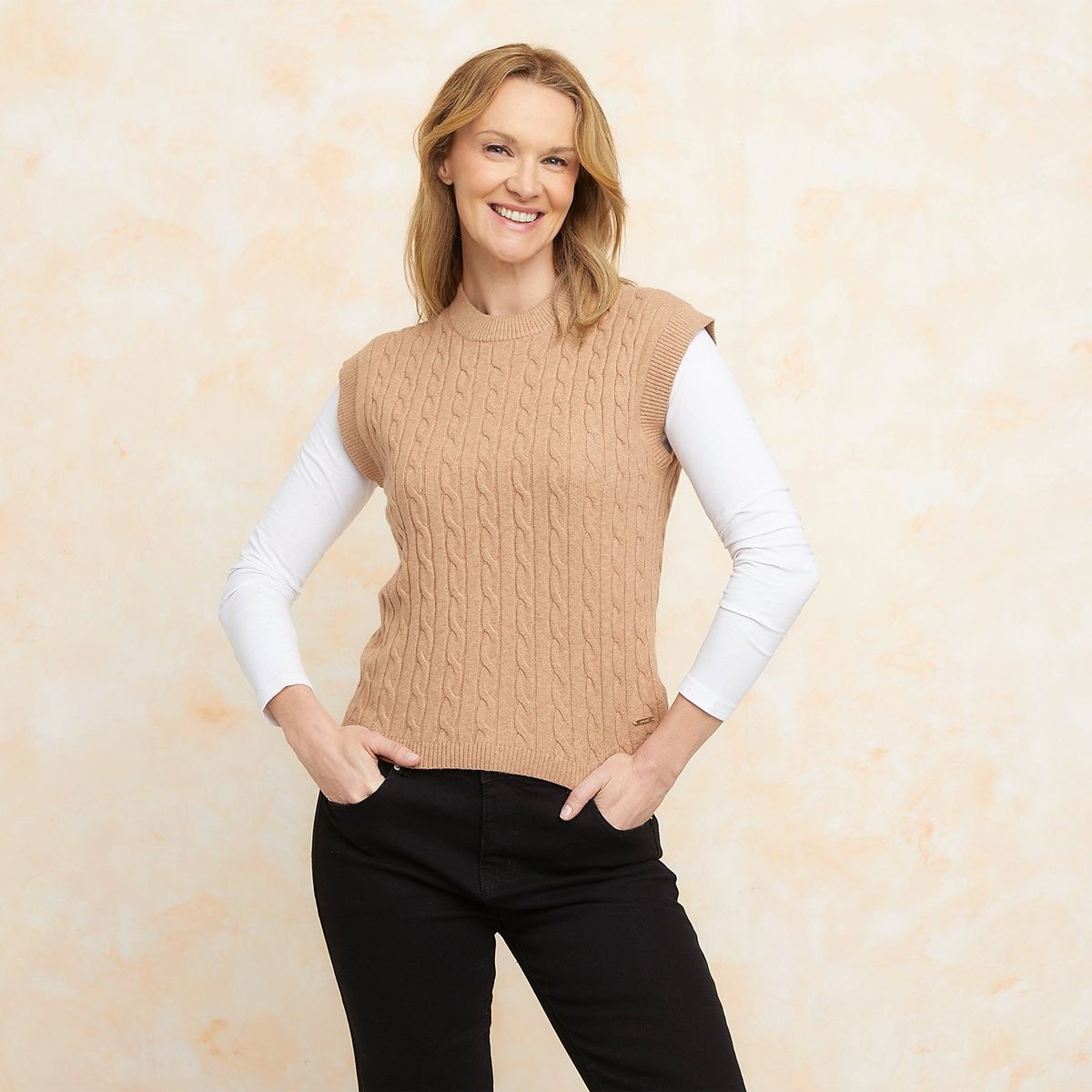 SOUTHLAND - Chaleco Mujer Tejido Regular fit SOUTHLAND