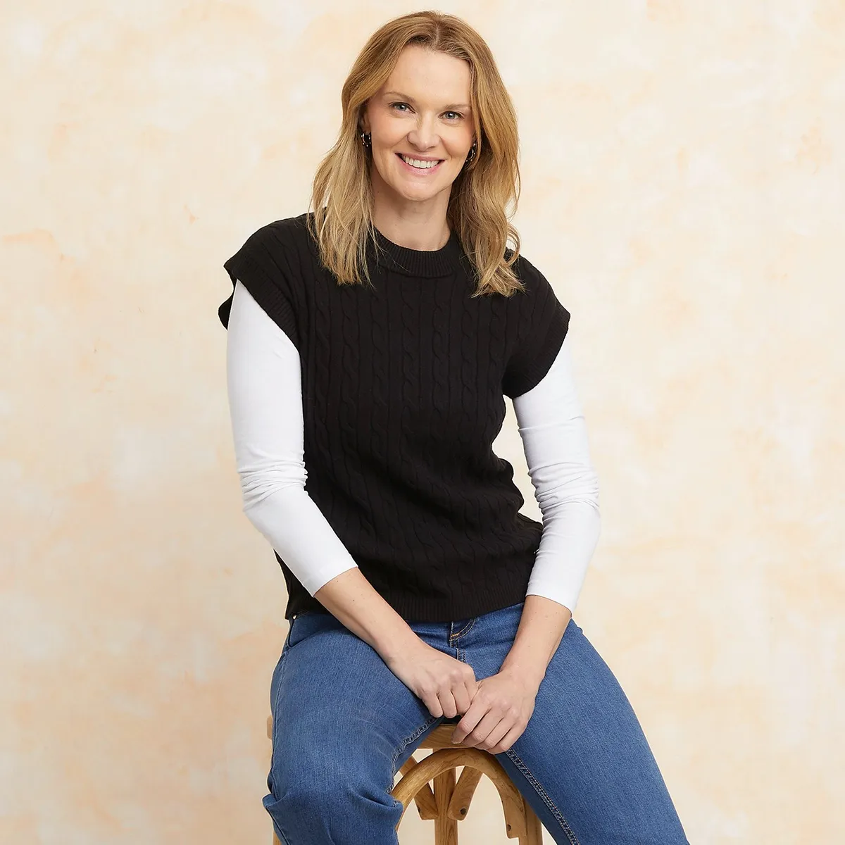 SOUTHLAND - Chaleco Mujer Tejido Regular fit SOUTHLAND