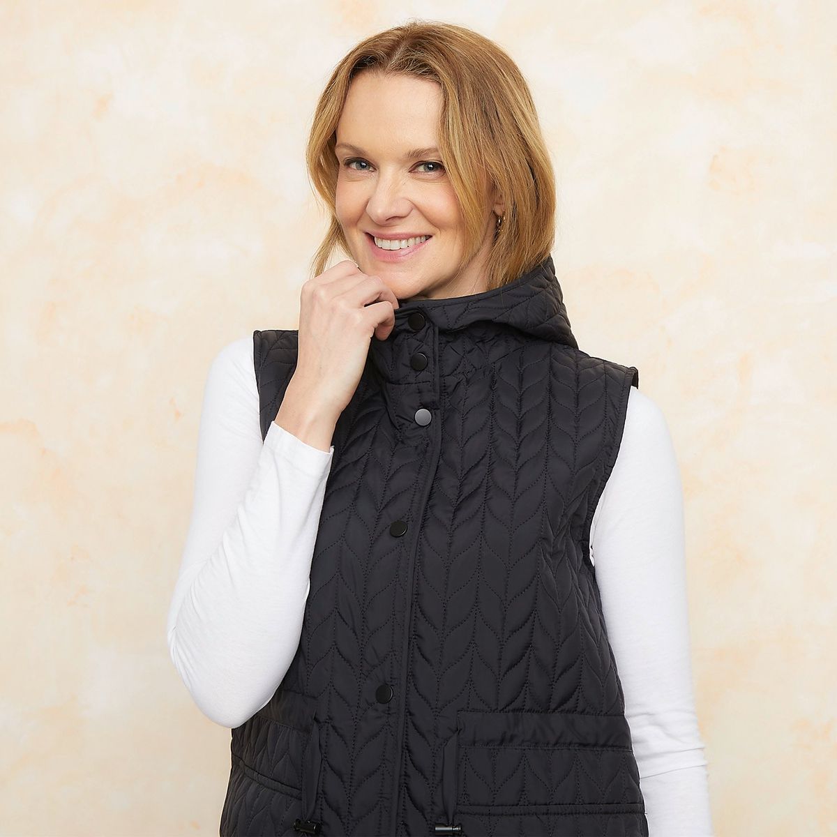 SOUTHLAND - Chaleco Mujer Con capota Southland