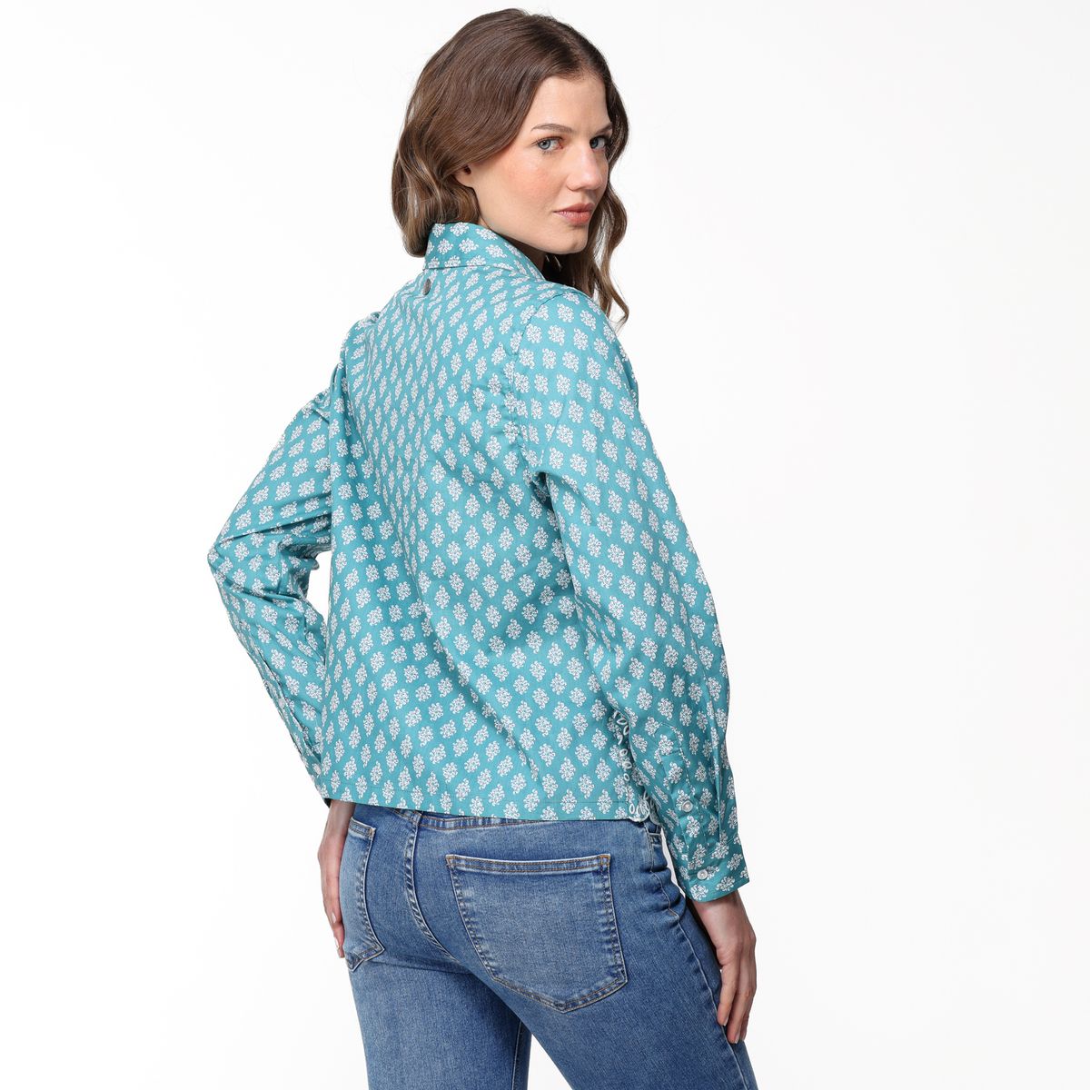 NEWPORT - Camisa Mujer con Bordado Manga larga de Algodón Newport Regular fit