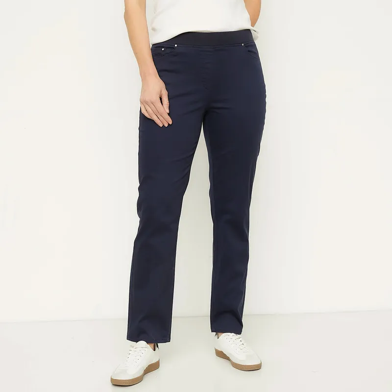 NEWPORT - Pantalón Recto Mujer Tiro medio Newport