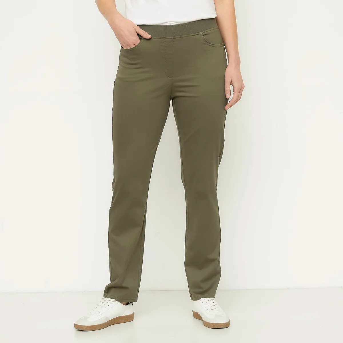 NEWPORT - Pantalón Recto Mujer Tiro medio Newport