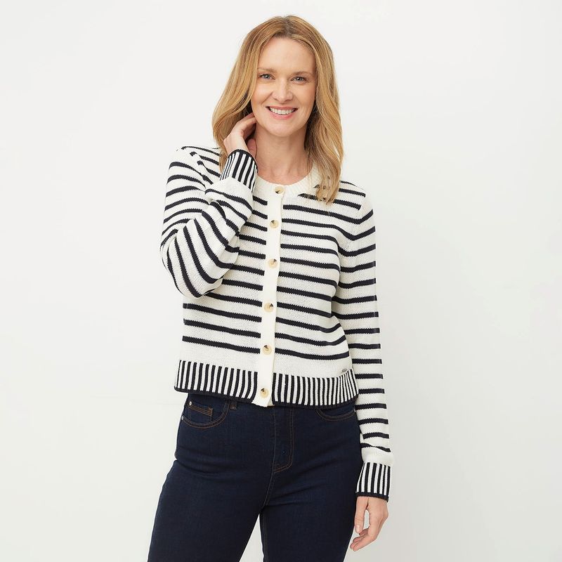 NEWPORT - Cardigan Mujer de Algodón Newport