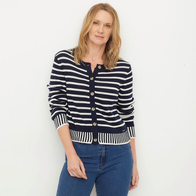 NEWPORT - Cardigan Mujer de Algodón Newport