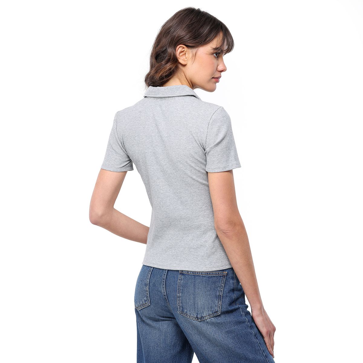 BASEMENT - Camiseta Mujer Manga corta de Algodón Basement