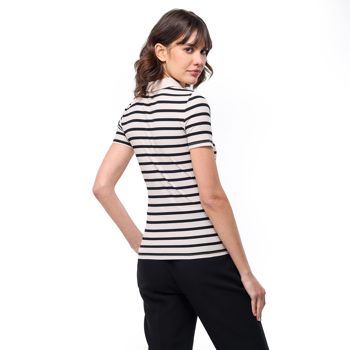 BASEMENT - Camiseta Mujer Manga corta de Algodón Basement