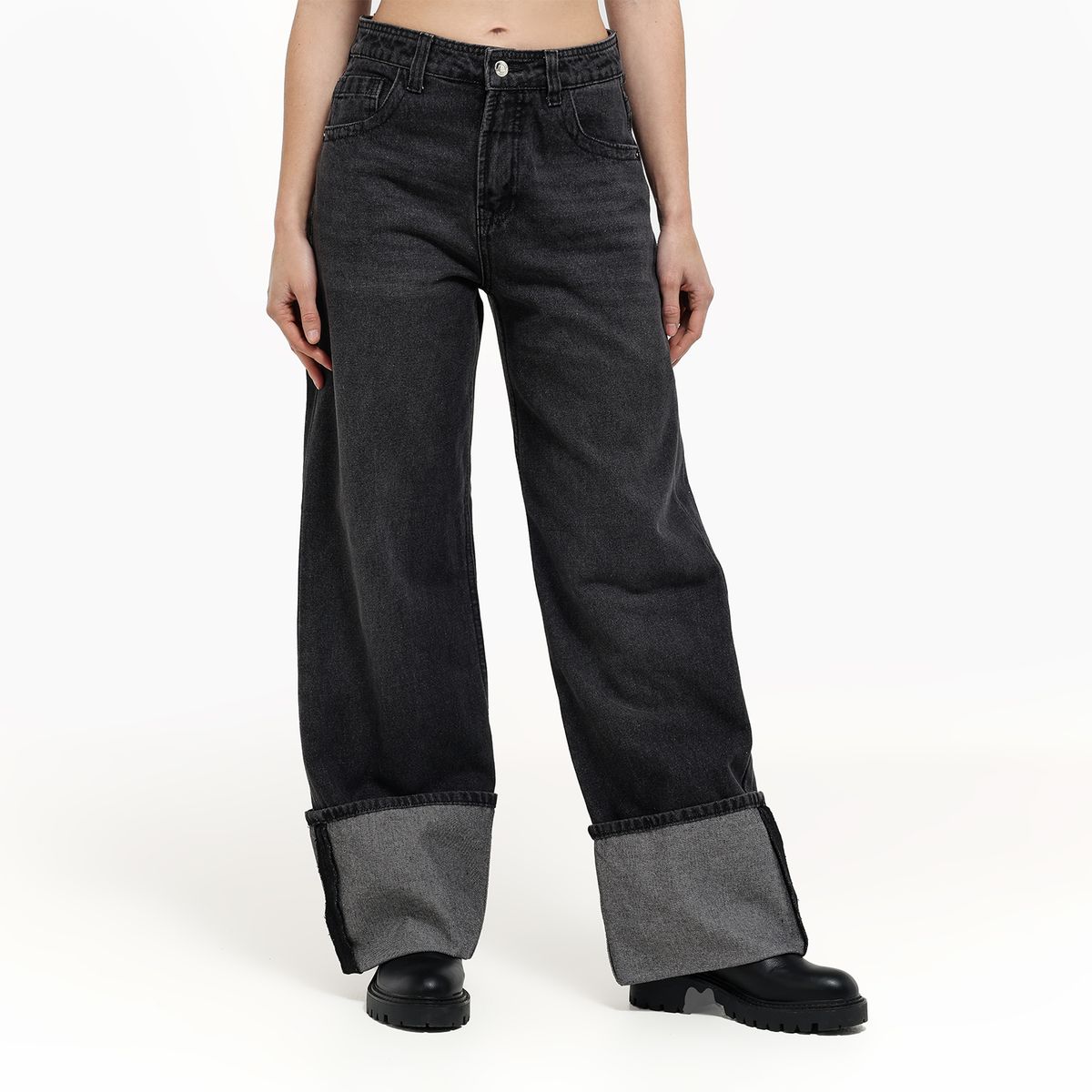 SYBILLA - Jean Wide leg Mujer Tiro alto Sybilla