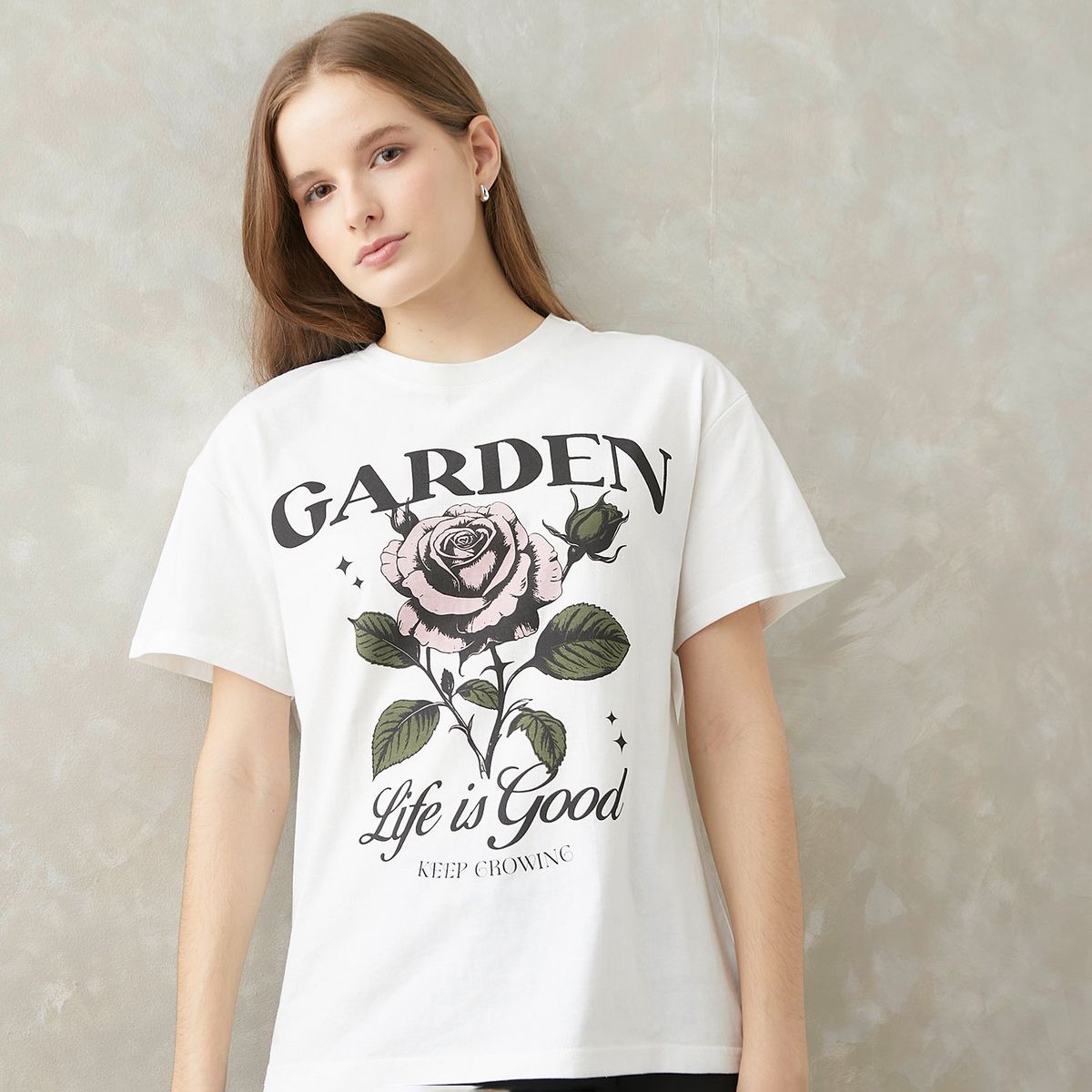 SYBILLA - Camiseta Mujer con Estampado Manga corta de Algodón Sybilla Slim fit