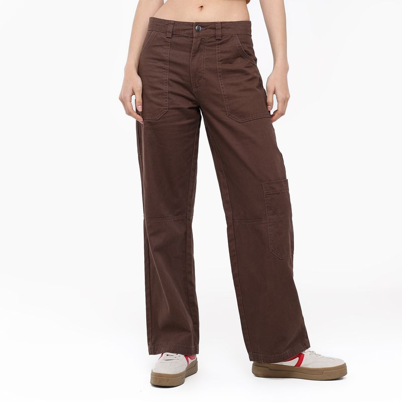 SYBILLA - Pantalón Recto Mujer Tiro alto Sybilla