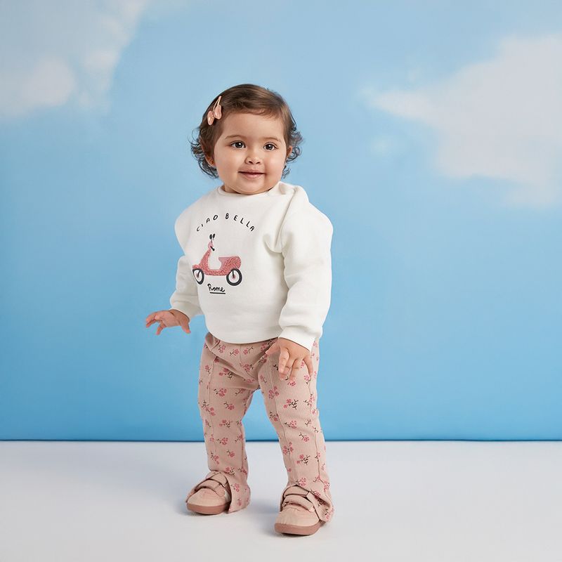 YAMP - Saco Bebé niña  Con aplique Algodón Yamp