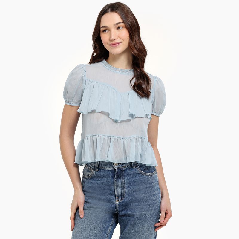 SYBILLA - Blusa Mujer Manga corta Sybilla