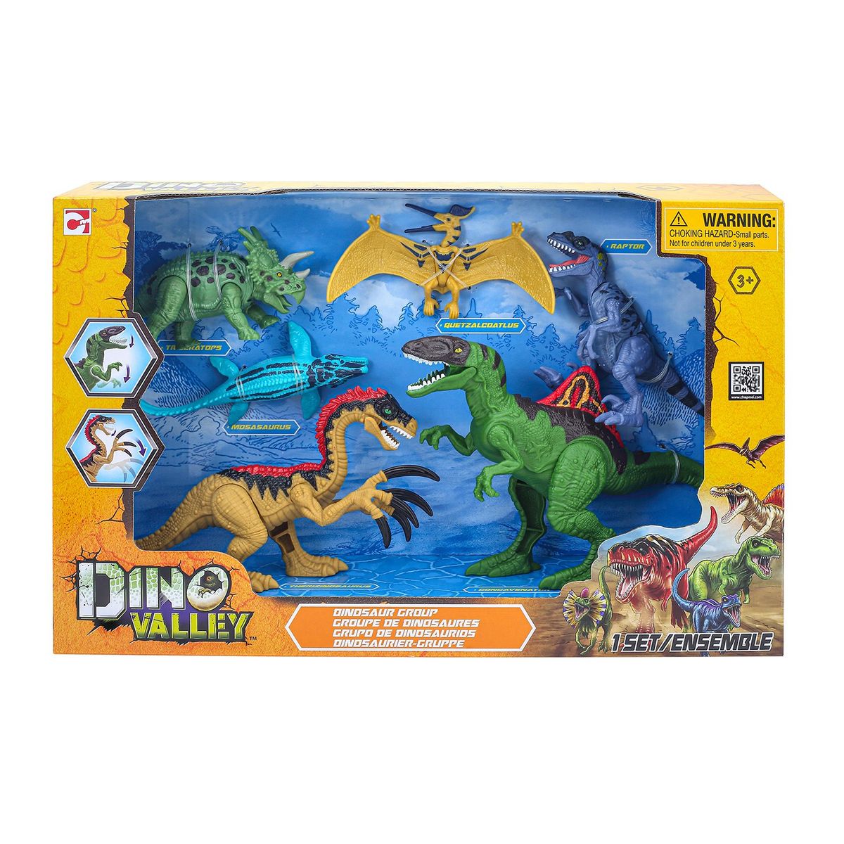 DINO VALLEY - Figuras de animales DINO VALLEY PACK X6 DINOSAURIOS