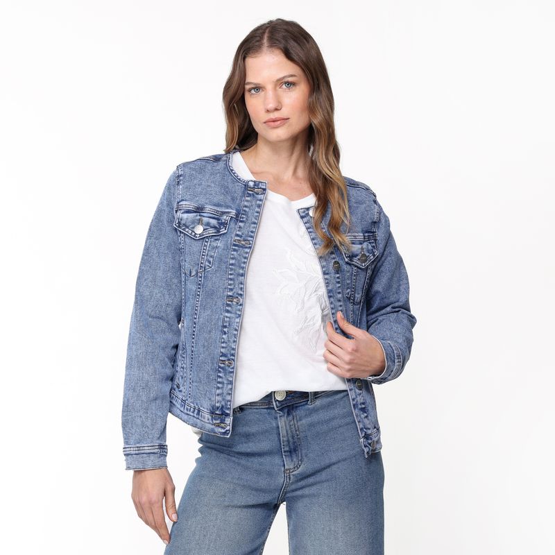 NEWPORT - Chaqueta de jean Mujer de Algodón Newport