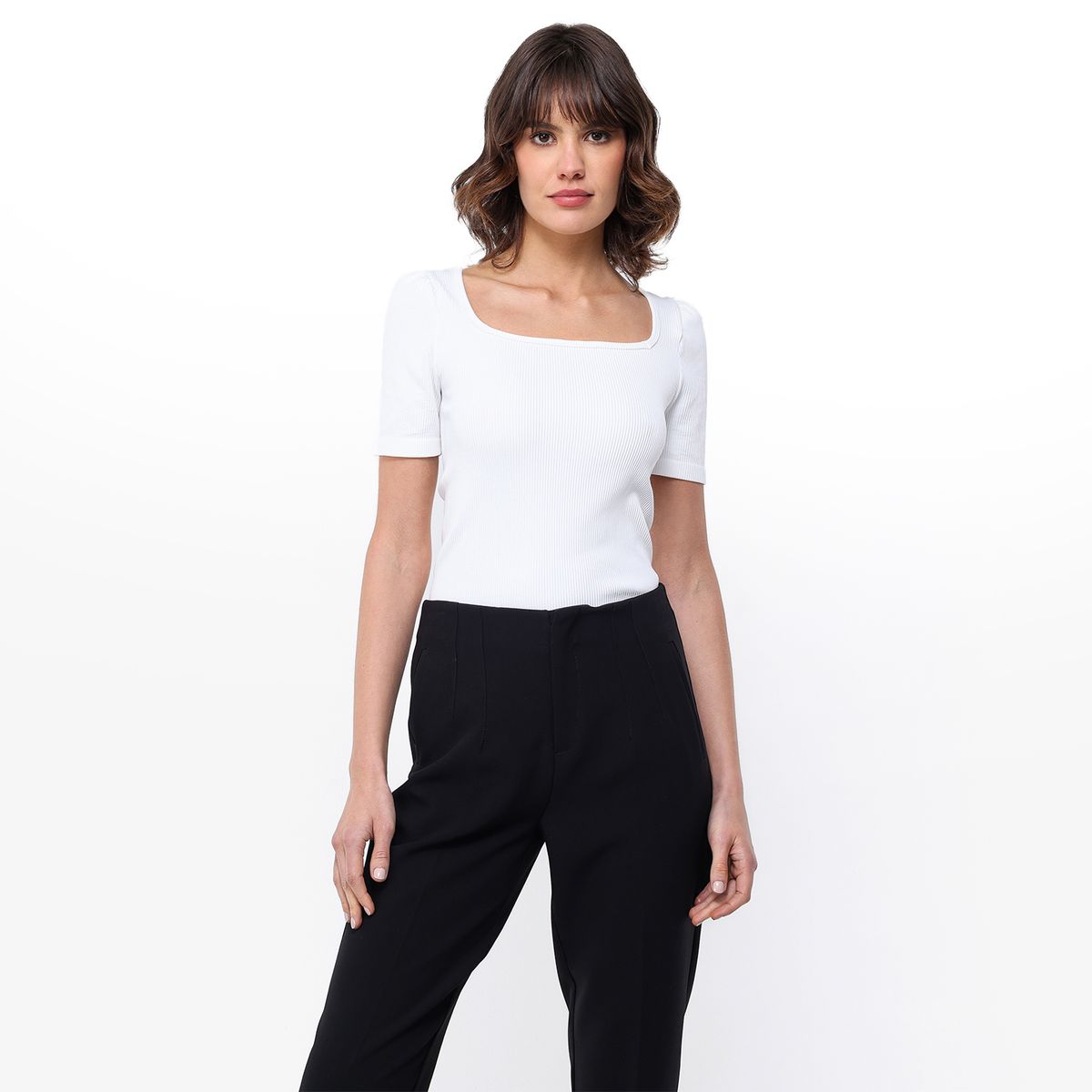 BASEMENT - Blusa Mujer Manga corta de Poliamida Basement