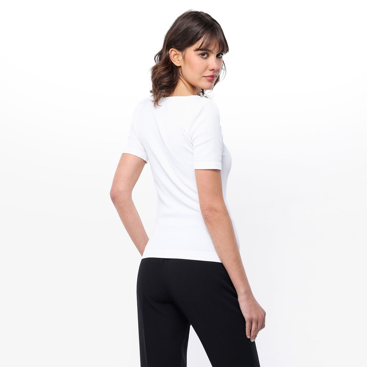 BASEMENT - Blusa Mujer Manga corta de Poliamida Basement