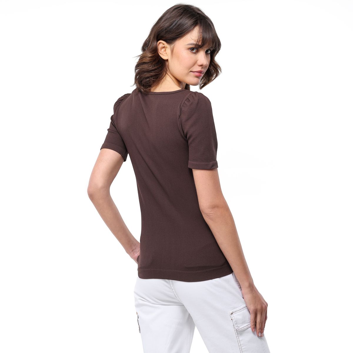 BASEMENT - Blusa Mujer Manga corta de Poliamida Basement