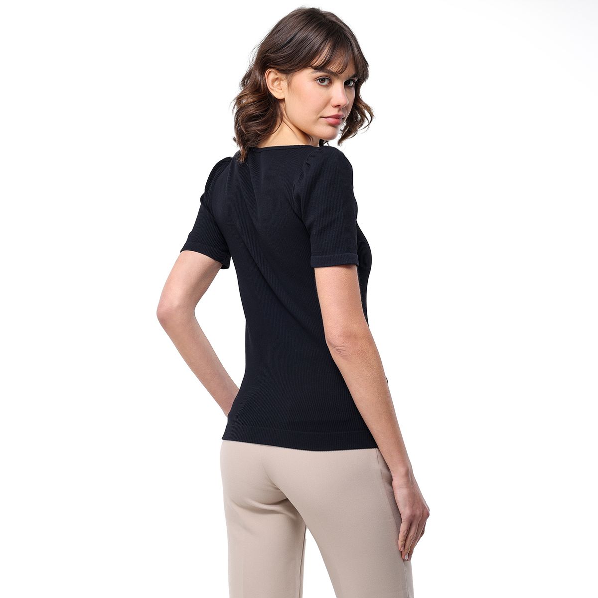 BASEMENT - Blusa Mujer Manga corta de Poliamida Basement