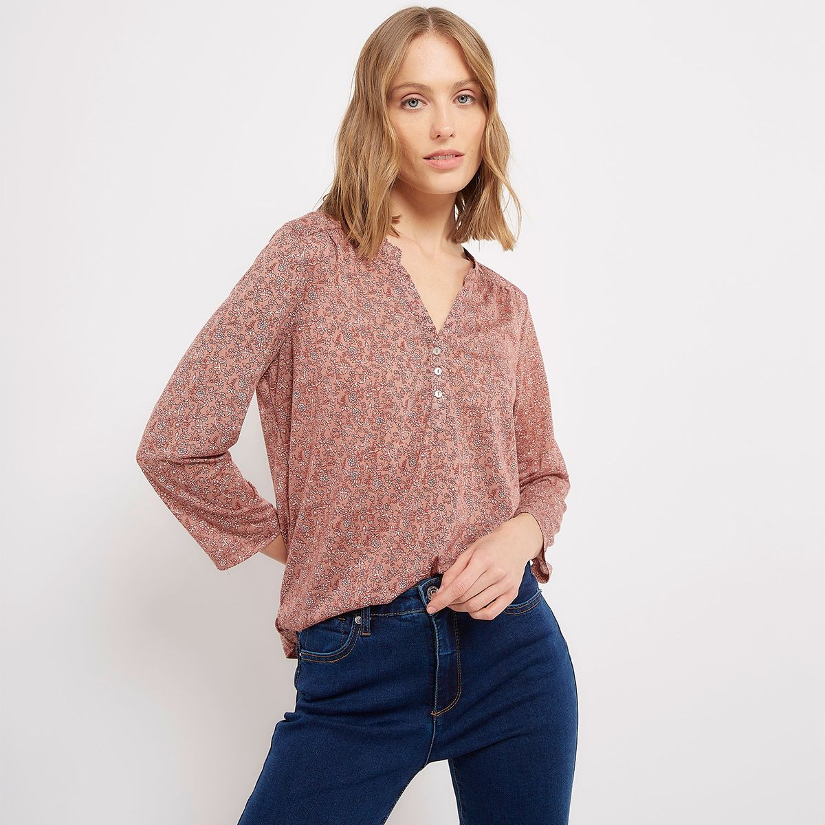 UNIVERSITY CLUB - Blusa Mujer Estampado Manga 3/4 University Club