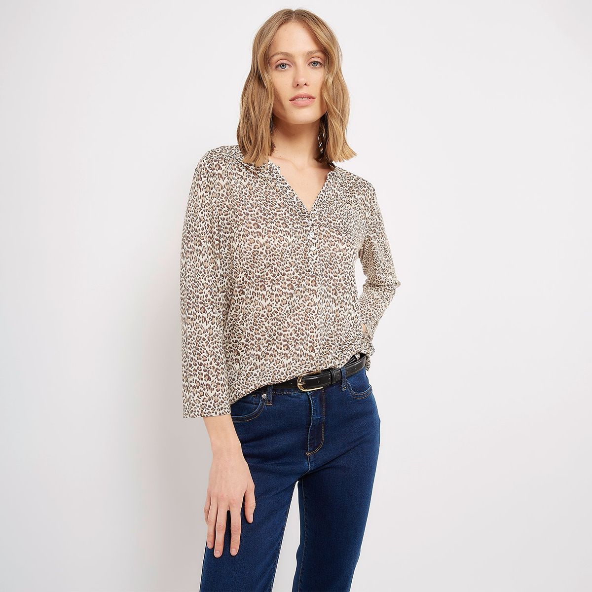 UNIVERSITY CLUB - Blusa Mujer Estampado Manga 3/4 University Club