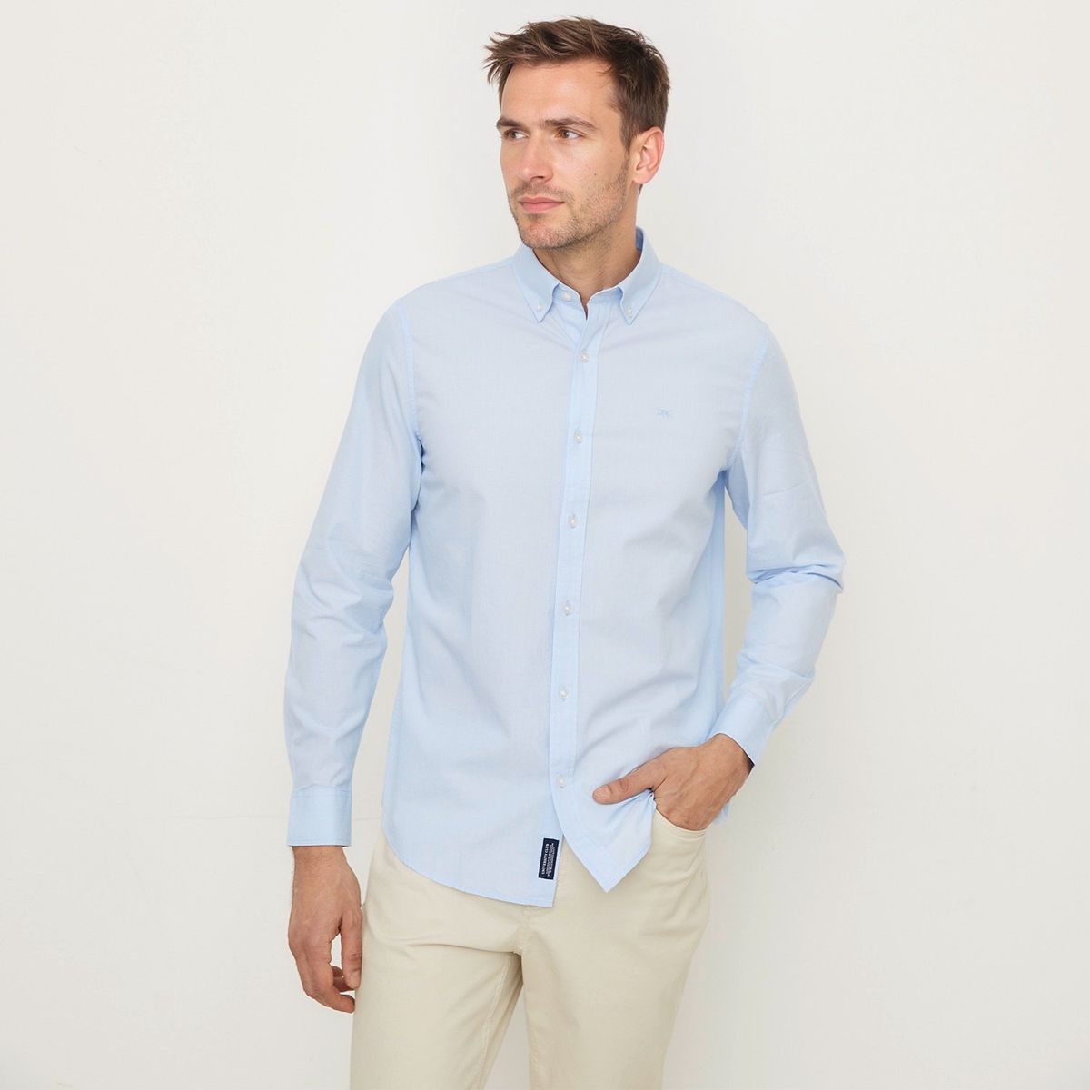 UNIVERSITY CLUB - Camisa Hombre Manga larga de Algodón UNIVERSITY CLUB 