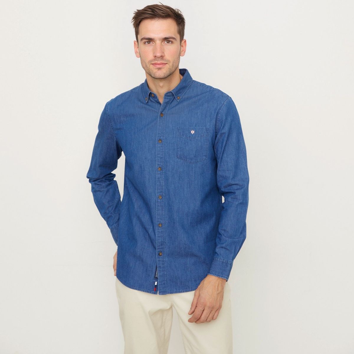 UNIVERSITY CLUB - Camisa Hombre Manga larga de Algodón UNIVERSITY CLUB 