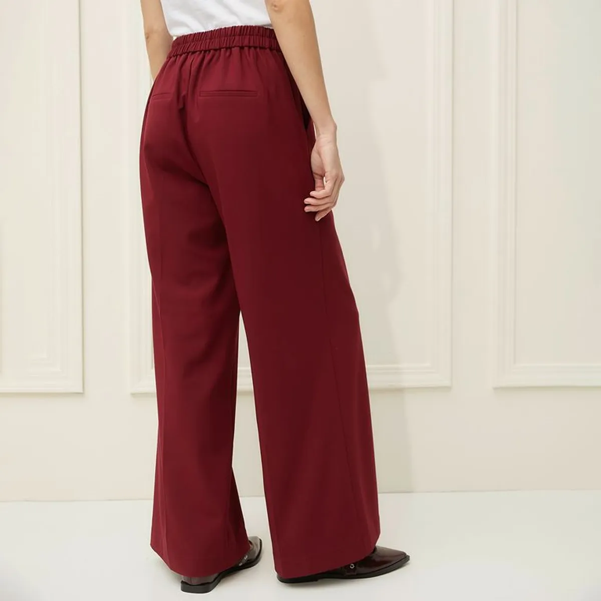 BASEMENT - Pantalón Wide leg Mujer Tiro alto Basement