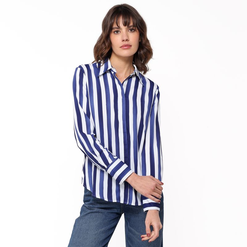BASEMENT - Camisa Mujer Manga larga Basement