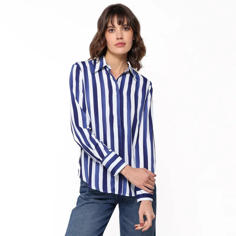 BASEMENT - Camisa Mujer Manga larga Basement