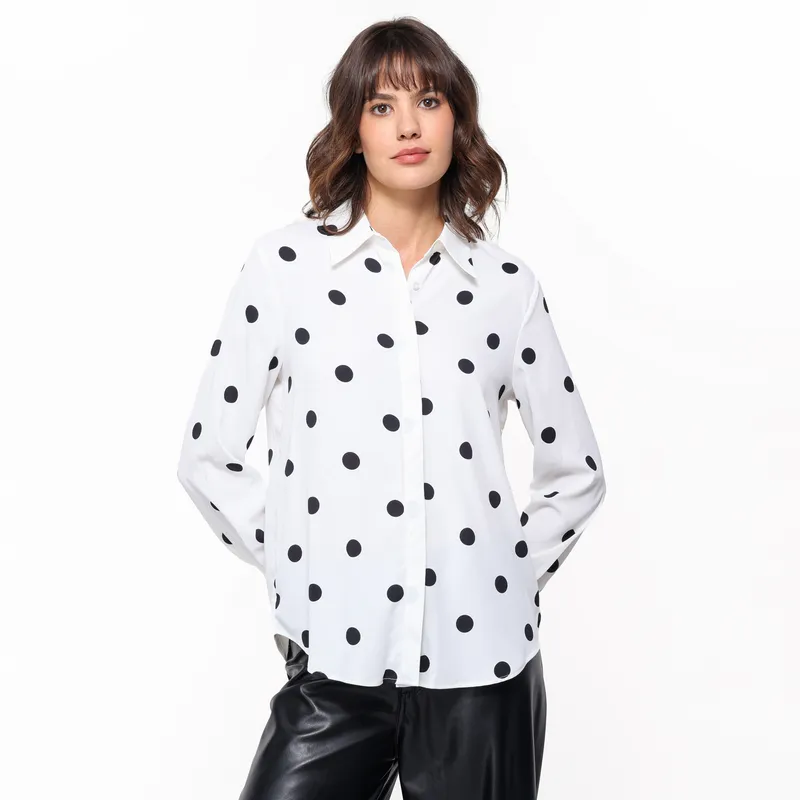 BASEMENT - Camisa Mujer Manga larga Basement