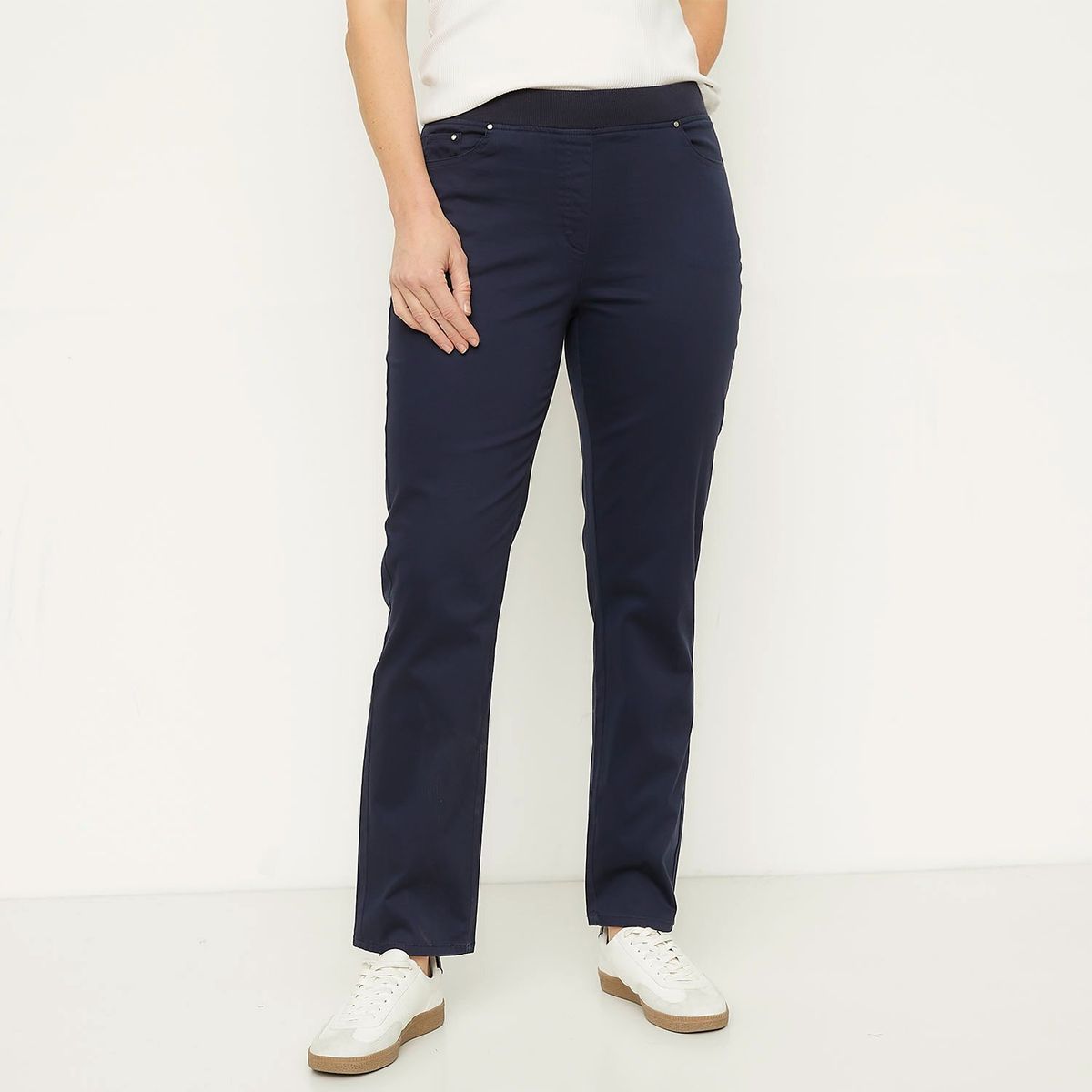 NEWPORT - Pantalón Recto Mujer Tiro medio Newport